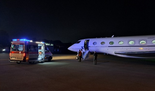 Volo salvavita: paziente di 70 anni trasferito d’urgenza a Pavia con un aereo dell’Aeronautica