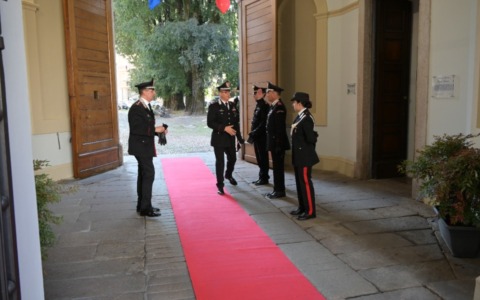 Il comandante della Legione Carabinieri Lombardia in visita al Comando provinciale di Pavia