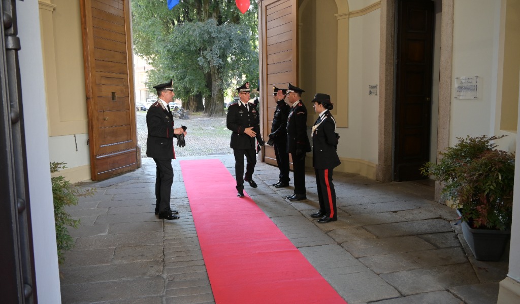 Il comandante della Legione Carabinieri Lombardia in visita al Comando provinciale di Pavia