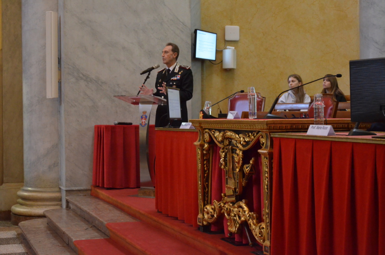 Carabinieri, il generale Riccardo Galletta tiene una Lectio Magistralis all’Università di Pavia
